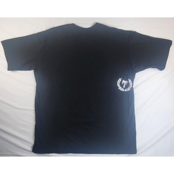 Boulevard BVLD Supply Company Mens 2XL Dark Blue Graphic Badge TShirt - Picture 4 of 6